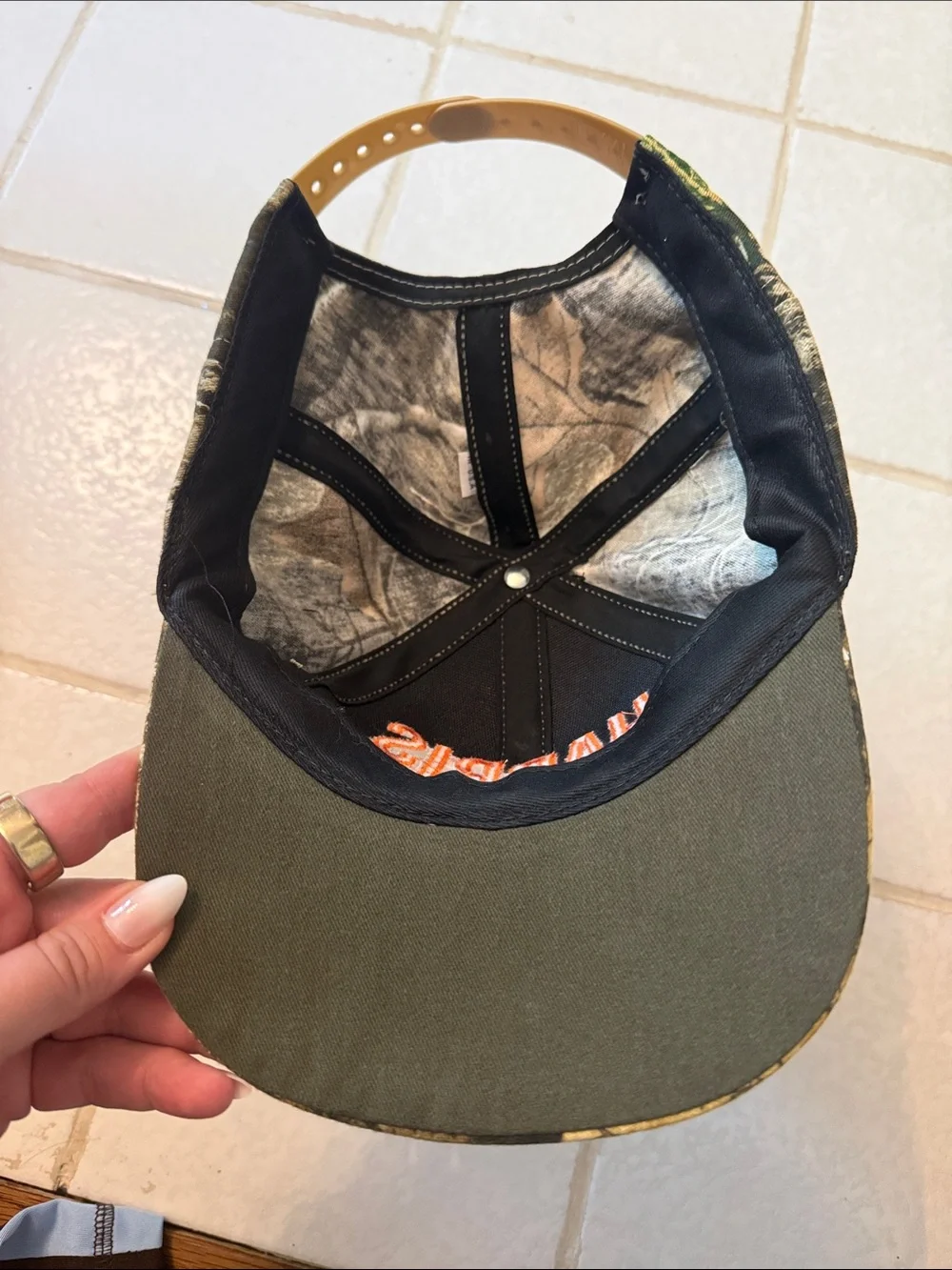 Harris Walz Camo and orange hat